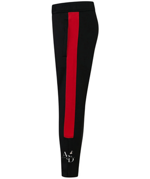 Academy of Dance Black & Red Tracksuit Bottoms