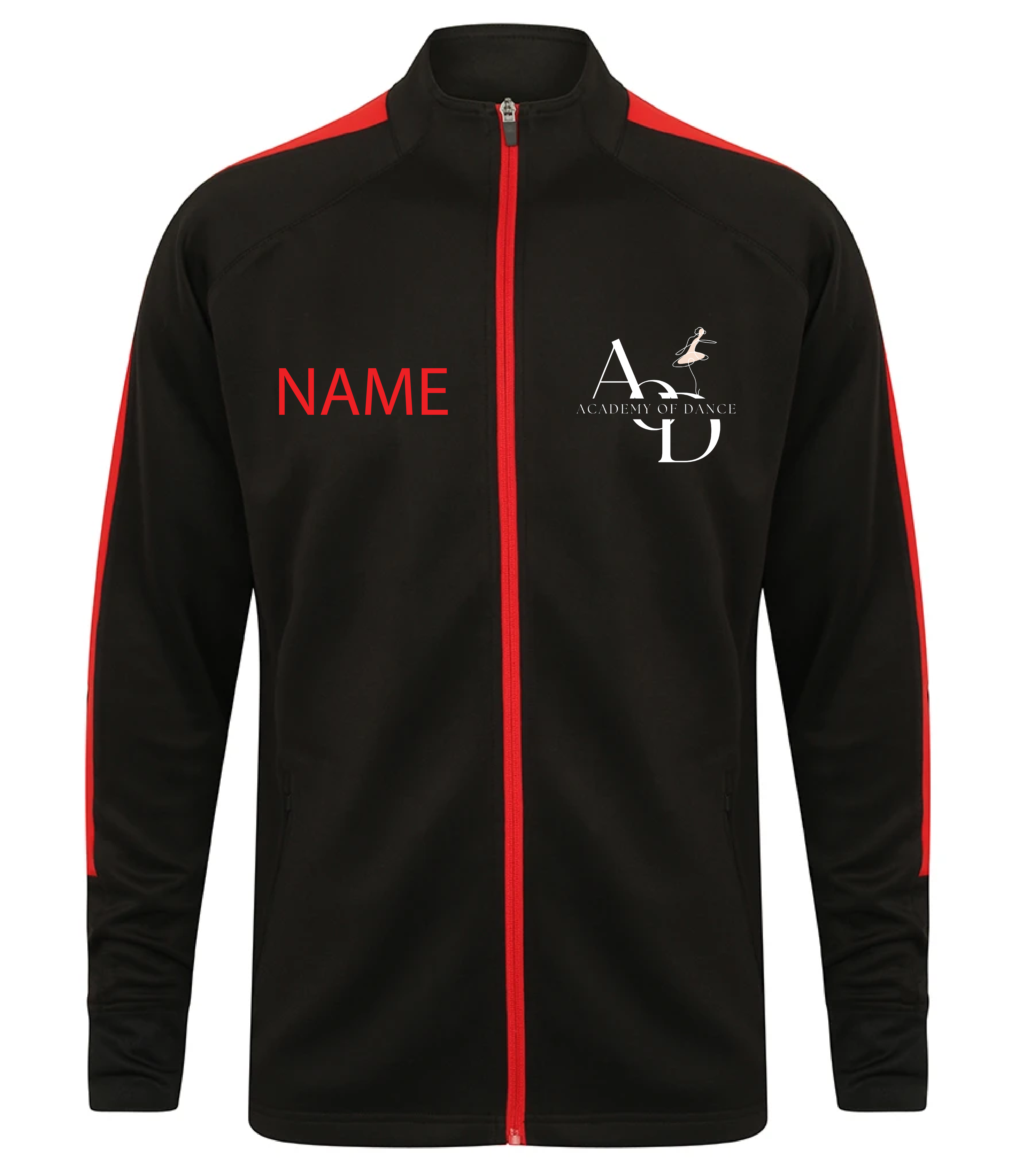 Academy of Dance Black & Red Tracksuit Top