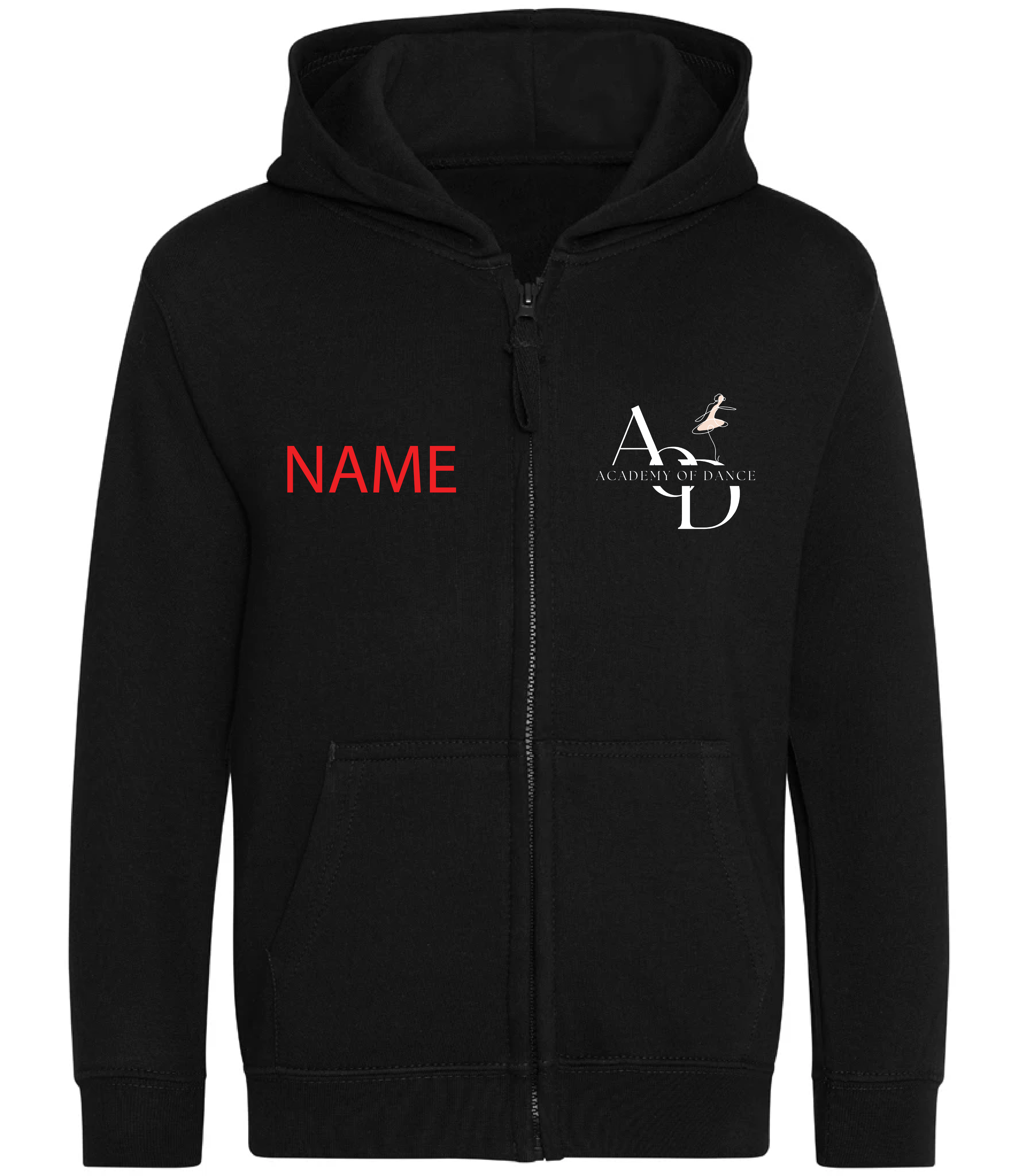 Academy of Dance Zipped Hoodie (Zoodie)